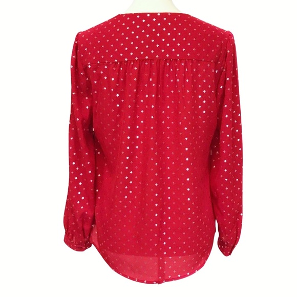 FADY GLORY Plus Chiffon Lace-Up Top - Picture 3 of 9